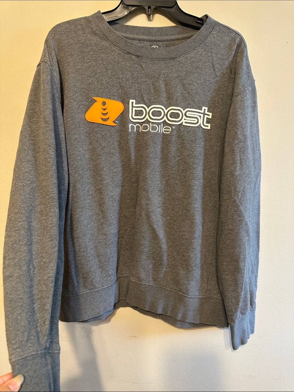 Logo Gray Crewneck Sweater